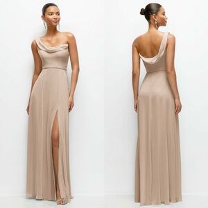Elegant Tan Maxi Dress